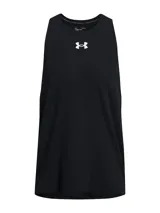 Musculosa deportiva Under Armour Zone color celeste con logo blanco en el pecho.