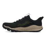 Championes de trail running Under Armour Charged Maven Trail, color marrón con detalles en negro y suela beige con motas.