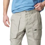 Pantalón cargo Columbia Landroamer para hombre, color beige, con múltiples bolsillos, trabilla para cinturón, anilla en D y dobladillo ajustable.
