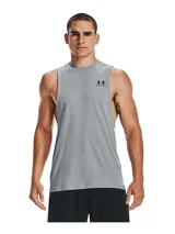 Musculosa blanca de algodón con logo Under Armour estampado en el pecho.