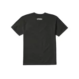 Remera negra de algodón con cuello redondo y mangas cortas. Estampado frontal con el logo de Etnies en la parte superior y la palabra "INDEPENDENT" en blanco.
