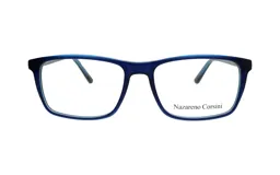 Armazón para lentes de receta marca Nazareno Corsini, modelo 123/54, color azul. De acetato, con forma rectangular.
