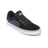 Championes de skate Etnies Joslin Vulc, color negro con suela marrón. Presentan logo de la marca en el lateral y lengüeta.
