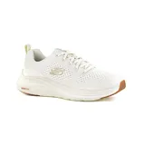 Zapatillas deportivas Skechers Vapor Foam - Fresh Trend, color blanco, con cordones y parte superior de malla técnica. Incorpora plantilla Skechers Air-Cooled Memory Foam y amortiguación ultraligera Vapor Foam.