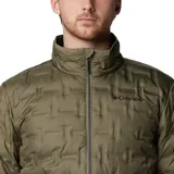 Campera puffer Columbia Delta Ridge II Down color rojo con diseño acolchado. Cuenta con tecnología termorreflectante Omni-Heat™, HeatSeal™ y Omni-Shield™.