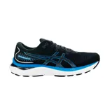 Championes de running Asics Gel-Cumulus 24 SE, color negro con detalles en azul y blanco.