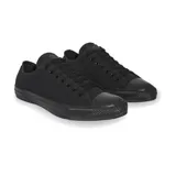 Zapatillas Converse All Star de lona color negro, con suela de goma y cordones negros.
