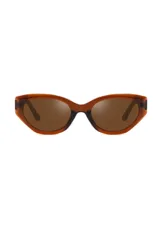 Lentes de sol negros con forma cat-eye, fabricados con materiales reciclados.