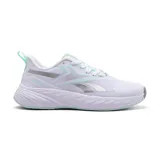 Championes Reebok Verse Lady, color blanco con detalles en plateado y celeste.