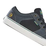 Championes Etnies Barge LS negros con detalles en marrón y suela blanca.