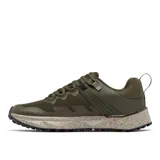 Zapatillas de senderismo Columbia Facet 75 Outdry, color negro con detalles en azul. Capellada de malla con superposiciones de TPU, tecnología OutDry™ impermeable y transpirable, sistema Navic Fit™ para mayor estabilidad, plantilla OrthoLite® Eco, entresuela TechLite™ Plush y suela Adapt Trax™ para tracción en terrenos secos o mojados.