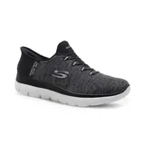 Zapatillas deportivas de tejido jaspeado en color negro, con plantilla de amortiguación Air-Cooled Memory Foam.