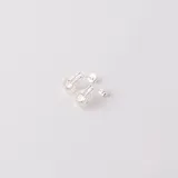 Par de aros de plata 925 con circonias engarzadas.