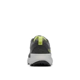 Championes de senderismo Columbia Konos TRS para hombre, color negro con detalles en naranja.
