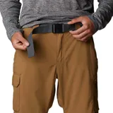 Pantalón de senderismo convertible en short, color negro, con tecnología Omni-Shade™ de protección solar UPF 50 y Omni-Wick™ de secado rápido. Cuenta con cintura parcialmente elástica, cinturón extraíble, bolsillos para manos, bolsillo de seguridad con cremallera, bolsillo cargo con cierre de velcro y detalle de fuelle.