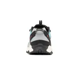 Zapatillas de trekking Columbia Flow Fremont, color negro con detalles en turquesa y lila.