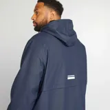 Parka impermeable larga AZUL