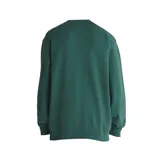 Buzo verde esmeralda de cuello redondo, corte clásico y logo de la marca en la parte inferior.
