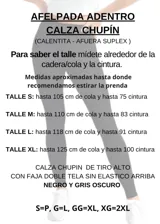 Calza larga gris de suplex con felpa interior y tiro alto.