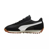 Championes Puma Easy Rider Vintage, color rojo con detalles en blanco y suela marrón.