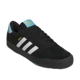 Championes Adidas Nora color negro con detalles en blanco y celeste.