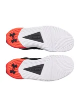 Zapatillas de entrenamiento Under Armour TriBase Reign 6, color celeste con detalles en gris y suela color caramelo.