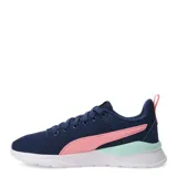 Championes Puma Anzarun Lite color lila con detalles en blanco y rosa.