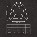 Canguro bordó unisex de algodón con felpa y bordado frontal con la palabra 'GAINS.'.