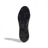 Championes de fútbol Adidas Predator League para hombre, color negro con detalles en gris y rojo.