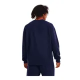 Buzo Under Armour Rival Fleece Crew gris con logo blanco en el pecho.
