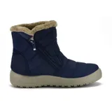 Bota casual de mujer con cierre lateral, forro de peluche y suela antideslizante.