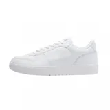 Championes urbanos Lacoste Upper de cuero blanco con logo de la marca en el lateral.