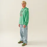 Canguro verde con estampado de Peter Tosh, corte oversize.