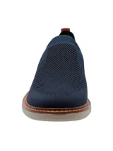 Zapato slip on azul marino de poliéster, con forro de poliéster y suela de EVA Comfort Flex.