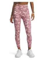 Calza deportiva de mujer con estampado abstracto en tonos rosados.