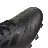 Championes de fútbol Adidas Goletto IX, color negro, con exterior de cuero sintético, ajuste clásico con cordones y suela versátil para terreno firme y pasto sintético.