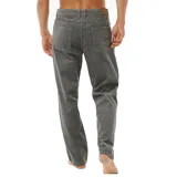 Pantalón largo de pana color gris, de corte recto y estilo casual.