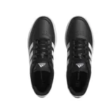 Championes Adidas Breaknet 2.0, color negro con detalles en blanco, inspirados en el tenis.