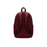 Mochila Converse color gris claro con logo "Chuck Taylor" bordado en marrón. Tiene un compartimento principal con cierre, un bolsillo frontal con cierre y un asa de mano en la parte superior.