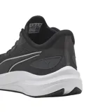 Championes Puma Skyrocket Lite 2 para running, color negro con detalles en blanco.
