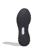 Championes Adidas Runfalcon 5 TR, color negro con detalles plateados y naranjas, ideales para running y actividades al aire libre. Suela con tecnología Cloudfoam.