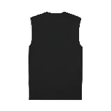 Musculosa negra de Puma con logo blanco estampado en el pecho.