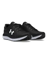 Zapatillas de running Under Armour Charged Assert, color negro con logo blanco.