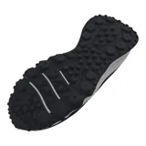 Championes de trail running Under Armour Charged Maven Trail, color marrón con detalles en naranja y negro. Diseñados para senderos, con capellada de malla transpirable, entresuela Charged Cushioning para amortiguación y suela de goma con tacos para tracción.