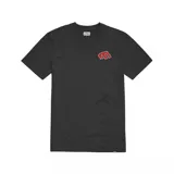 Remera negra de manga corta con logo de Etnies en el pecho.