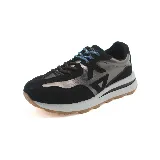 Zapatillas deportivas Osada para mujer, color negro con detalles en plateado y suela blanca.