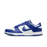 Championes Nike Dunk Bajo Retro para hombre, color blanco y azul.