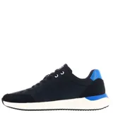 Championes en tonos gris, blanco y azul marino con detalles de color y diseño deportivo.