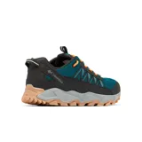 Zapatillas de trekking Columbia Flow Fremont, color gris con detalles en rosa y naranja.