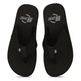 Chanclas de dedo color marrón con base texturizada y logo de la marca en la plantilla.